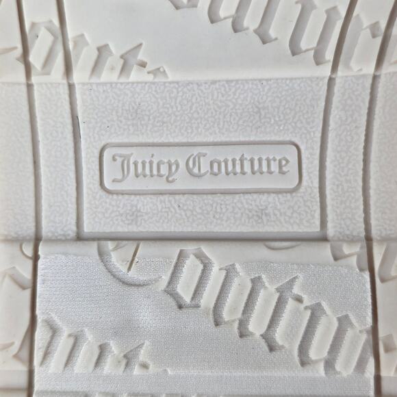 JUICY COUTURE WOMEN'S WHITE FAUX FUR JC-HELINA-2 FLAT SLIPPERS SIZE US 11 - Picture 10 of 10